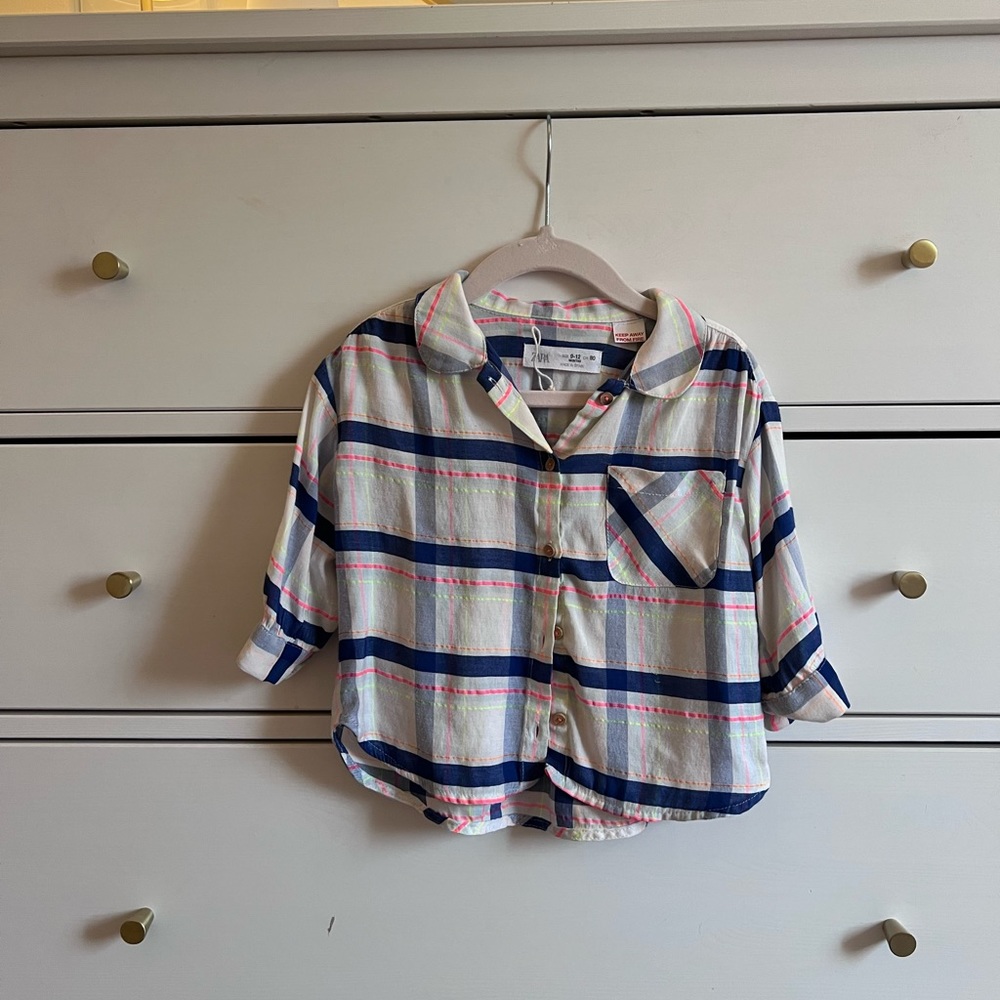 Plaid button down